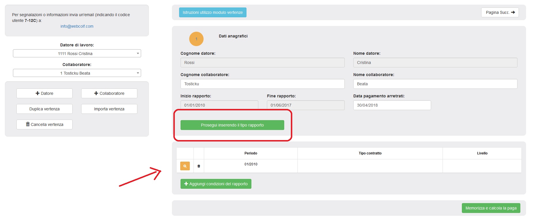 vertenza inserimento rapporto colf badante vertenza inserimento rapporto colf badante